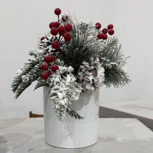 Festive Red and Green Holiday Arrangement